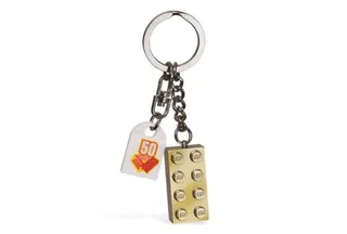 Chrome Gold Brick Key Chain de LEGO – photo du produit