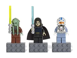 LEGO Magnet Set, Star Wars - Kit Fisto, Barriss Offee, Captain Jag (852947)