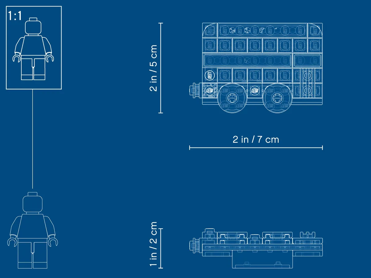 LEGO London Bus Magnet Build (853914) - Bild 4
