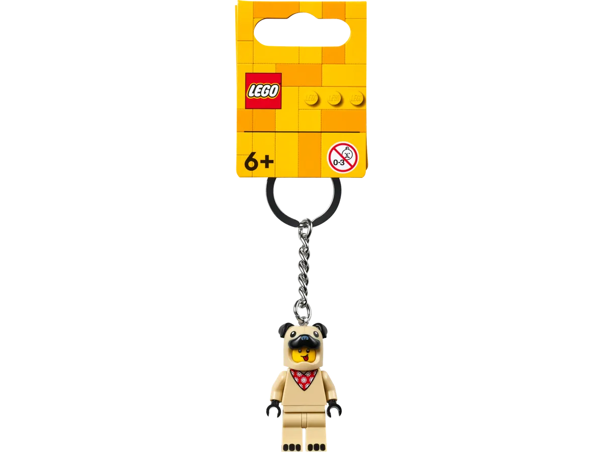 LEGO French Bull Dog Guy Keyring (854158) - Bild 1