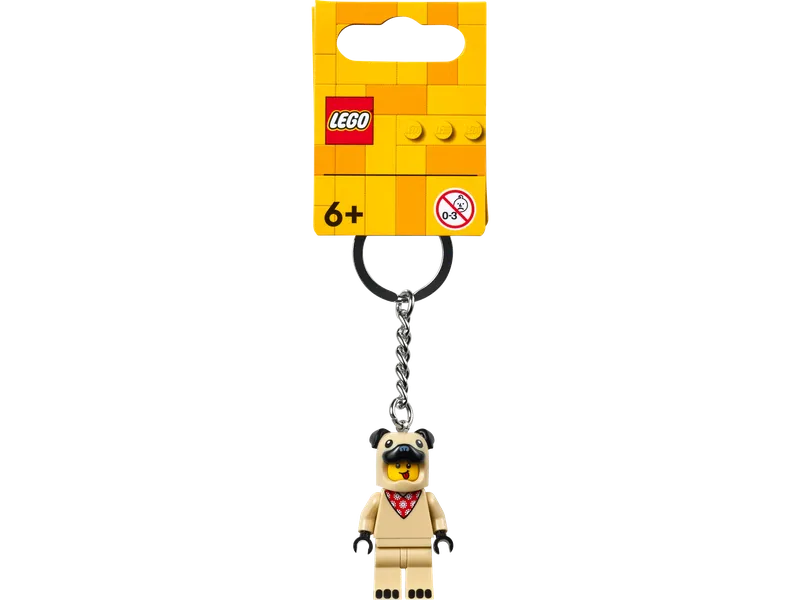 French Bull Dog Guy Keyring fra LEGO – produktfoto 2 af 2