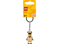 Jongen in Franse buldogpak sleutelhanger - Afbeelding 2 van 2