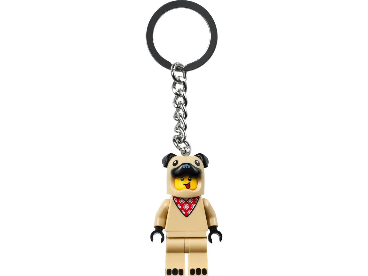 LEGO French Bull Dog Guy Keyring (854158)