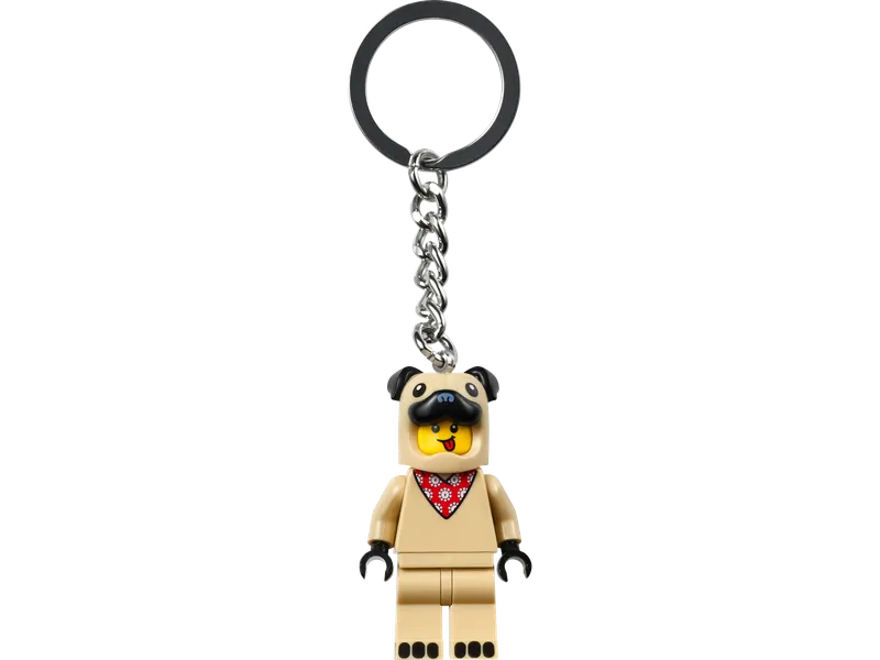 French Bull Dog Guy Keyring