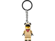 Jongen in Franse buldogpak sleutelhanger - Afbeelding 1 van 2