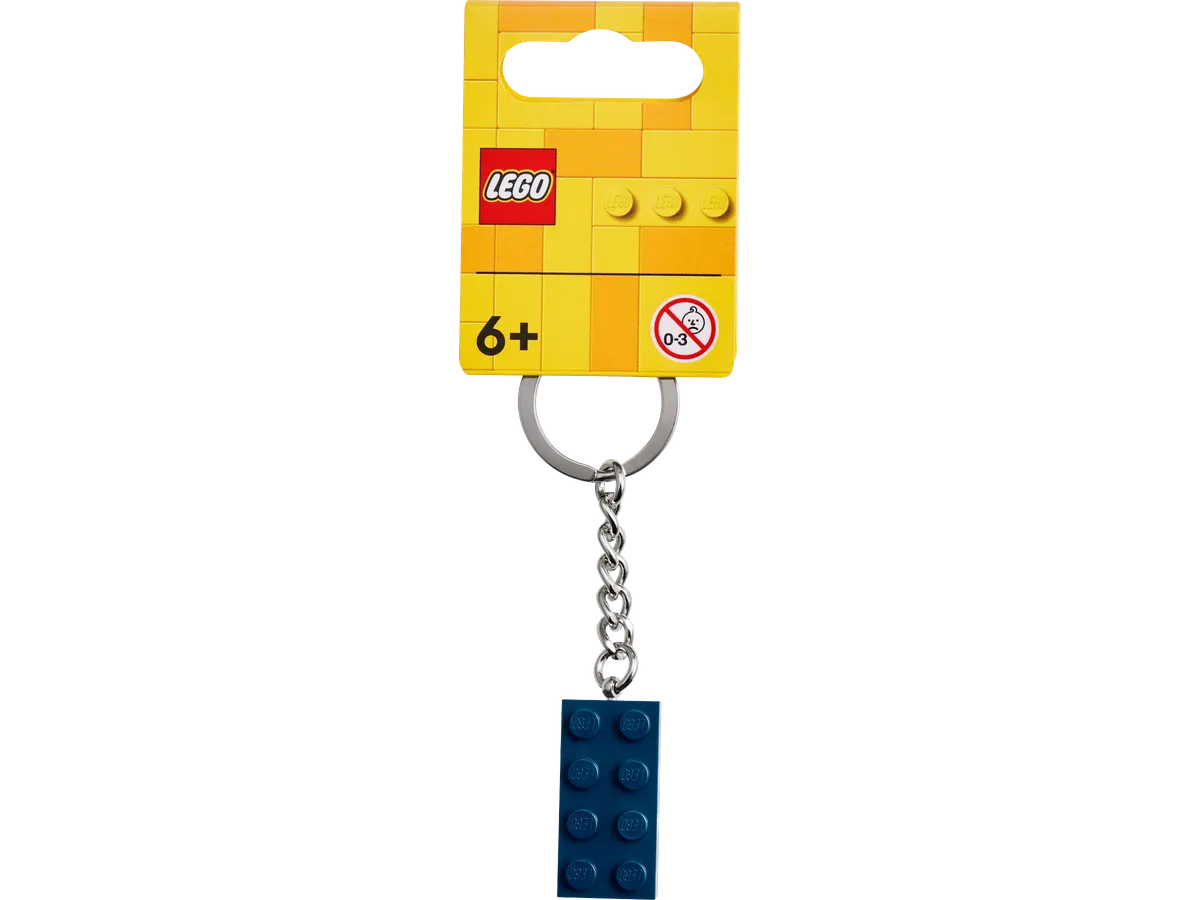LEGO Earth Blue 2x4 Keyring (854237) - Bild 1