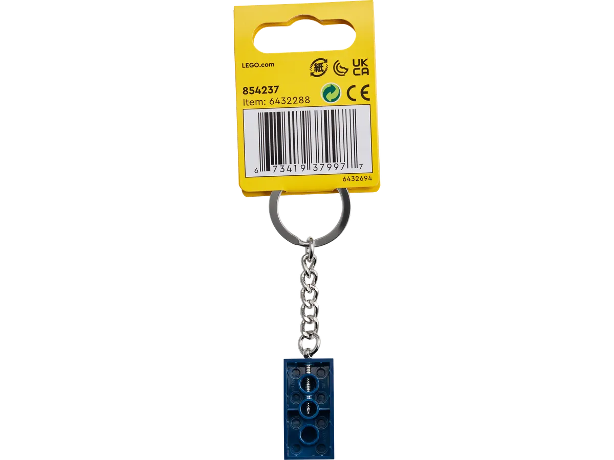 LEGO Earth Blue 2x4 Keyring (854237) - Bild 2