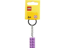 LEGO Medium Lavender 2x4 Stud Key Chain (854304) - afbeelding 1