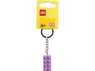 Medium Lavender 2x4 Stud Key Chain från LEGO – produktbild 2 av 3