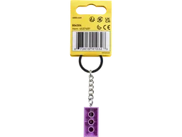 LEGO Medium Lavender 2x4 Stud Key Chain (854304) - afbeelding 2