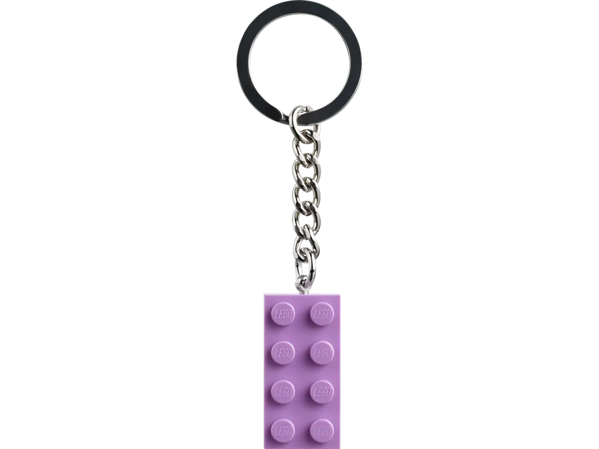 LEGO Medium Lavender 2x4 Stud Key Chain (854304)