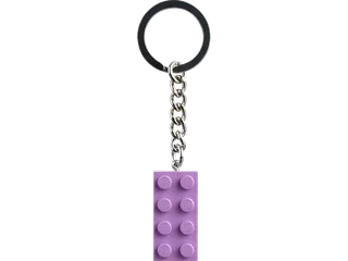 Medium Lavender 2x4 Stud Key Chain från LEGO – produktbild 1 av 3