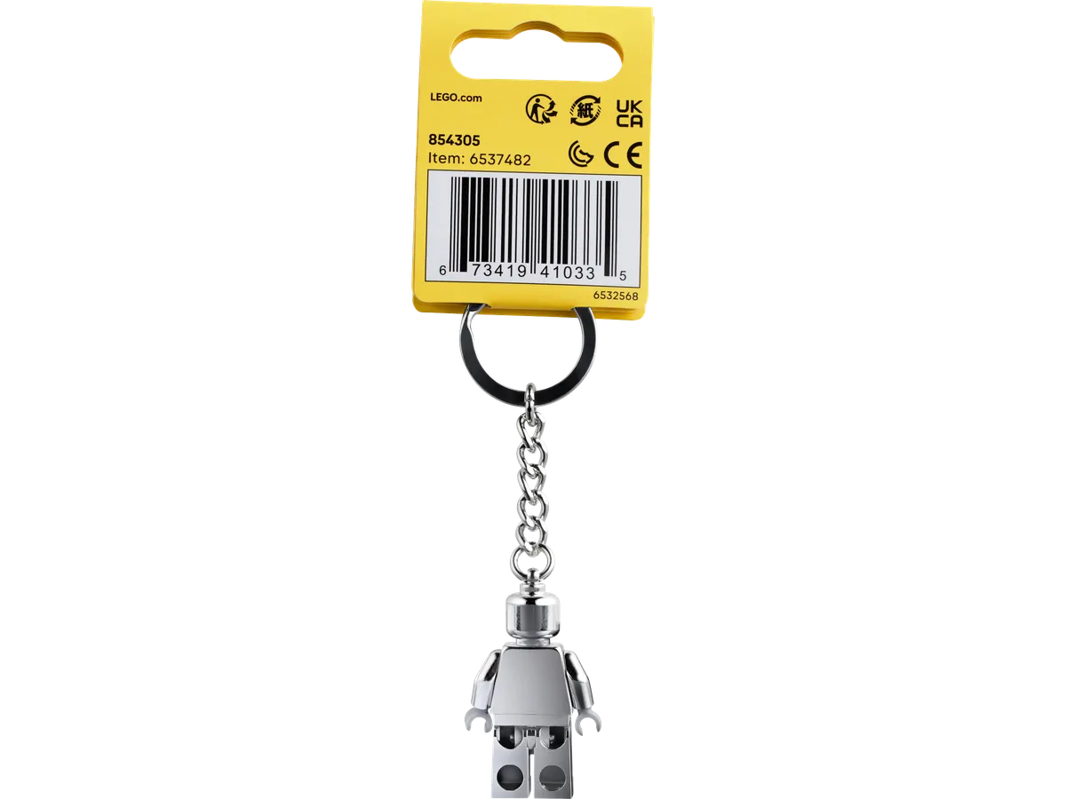 LEGO Silver Minifigure Key Chain (854305) - image 2