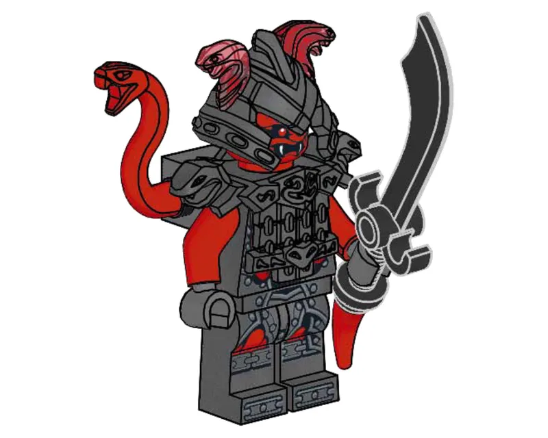 Vermillion Warrior von LEGO – Produktfoto