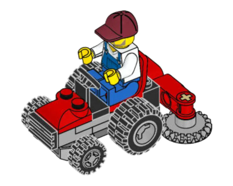 Gardener with Lawn Mower de LEGO – photo du produit