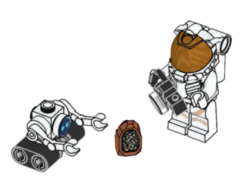 Astronaut von LEGO – Produktfoto