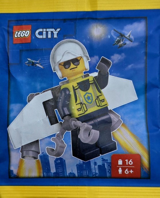 Police Officer with Jet Pack