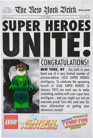 Green Lantern van LEGO – productfoto