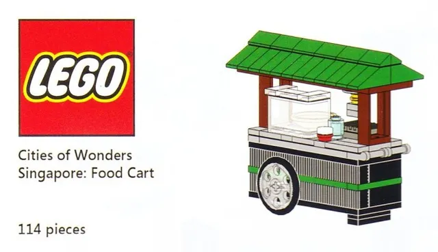 Cities of Wonders - Singapore: Food Cart by LEGO – product photo