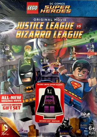 LEGO DC Comics Super Heroes: Justice League vs Bizarro League (Blu-ray + DVD) de LEGO – photo du produit