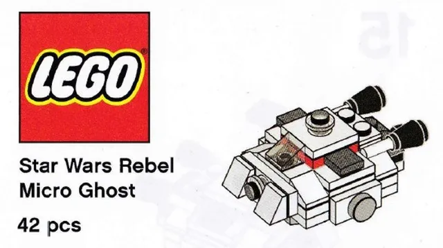 Micro Ghost van LEGO – productfoto