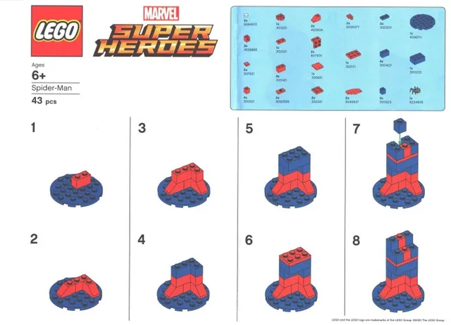 Spider-Man van LEGO – productfoto